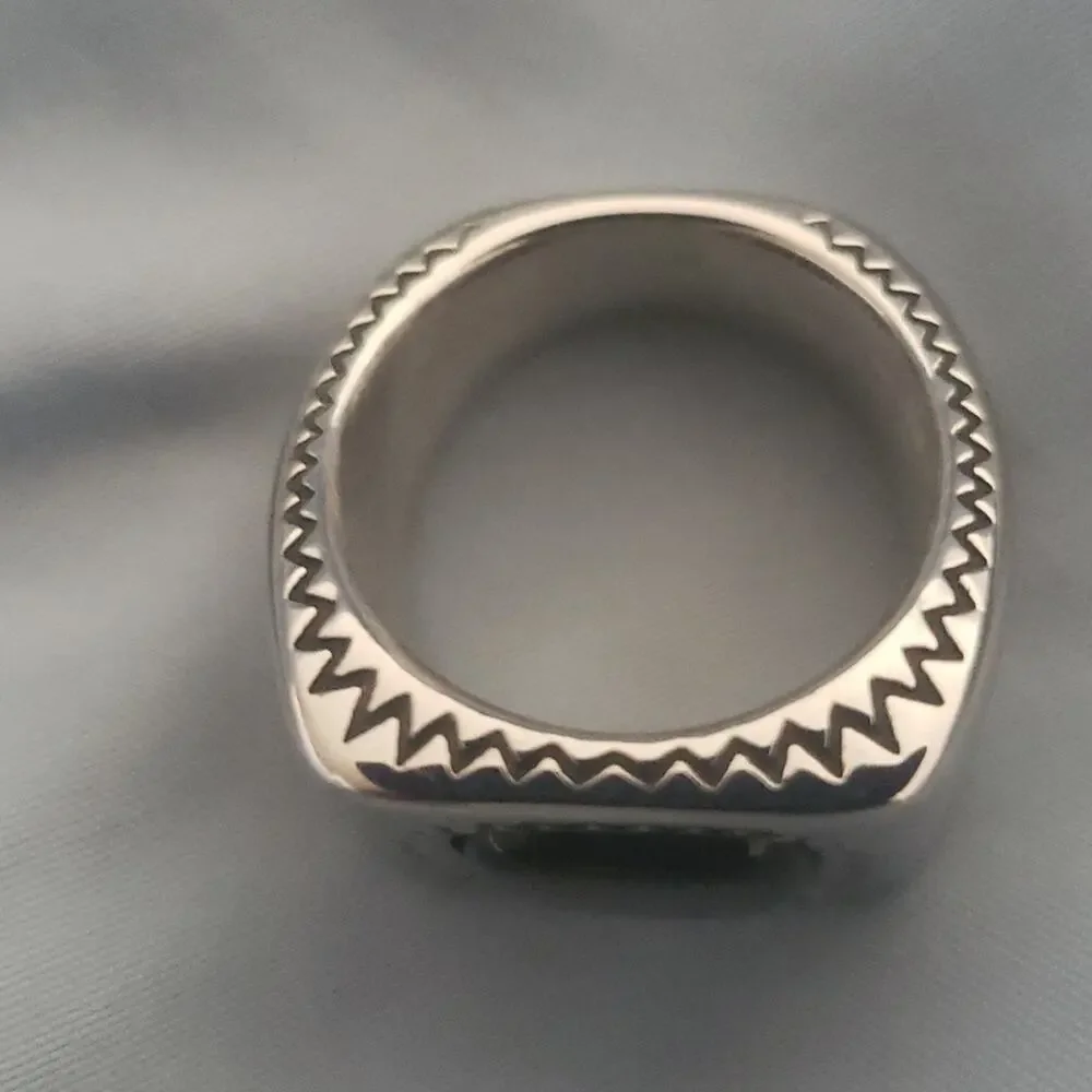 Black Handmade Men's Ring Size 10 NWT